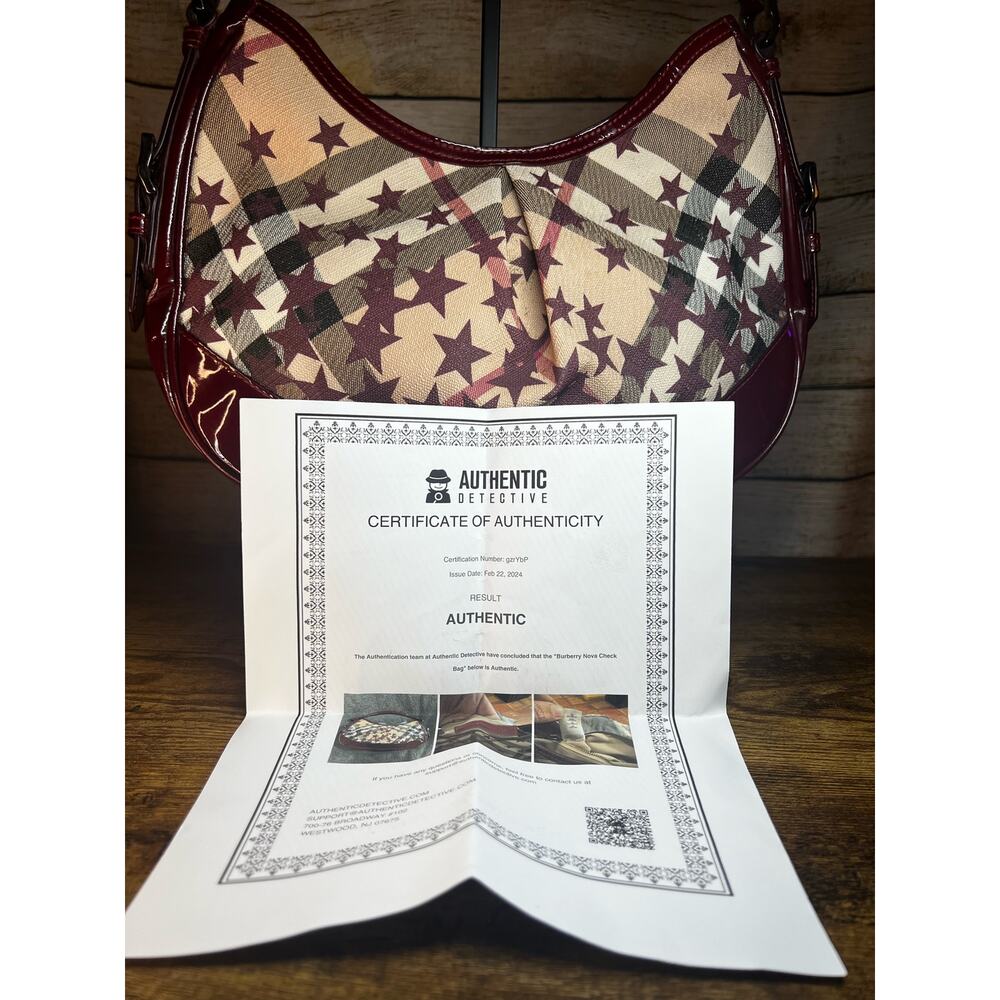 Burberry Nova Printed Stars Hernville Small Hobo - Picture 2 of 8